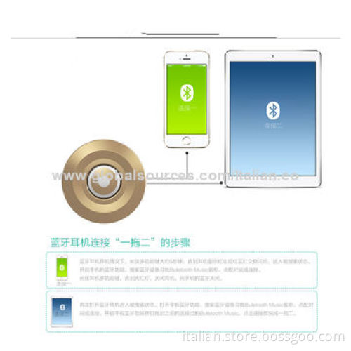 Smallest stereo Bluetooth earphones, can connect two devices at same time